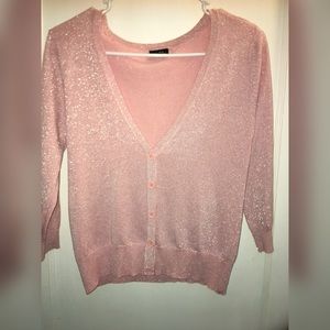 Sparkling pink cardigan 😻